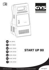 GYS START UP 80 Manuel D'utilisation