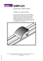 Keencut SIMPLEX Manuel D'instructions