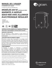 Groen AH/1E Manuel De L'usager