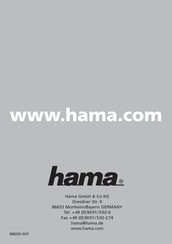Hama 00062422 Mode D'emploi