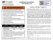 Horizon Global 76915 Instructions D'installation