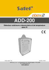 Satel ADD-200 Guide Rapide