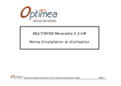 Optimea MULTIWIND 5,3kW Notice D'installation Et D'utilisation