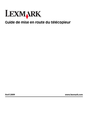Lexmark Platinum Pro900 Serie Guide De Mise En Route