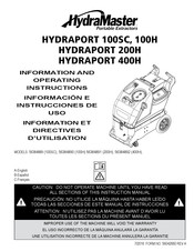 HydraMaster 56384891 Manuel D'instructions