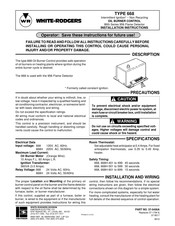 Emerson White-Rodgers 668 Instructions D'installation