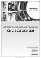 Hürner CNC ECO 250 2.0 Manuel Utilisateur