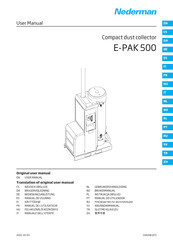 Nederman E-PAK 500 Mode D'emploi