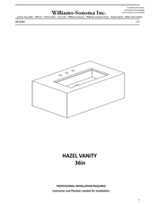 Williams-Sonoma HAZEL VANITY Instructions D'assemblage