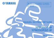 Yamaha YFM250RSE-W 2010 Manuel Du Propriétaire