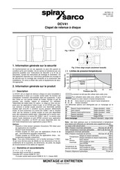 Spirax Sarco DCV41 Montage Et Entretien