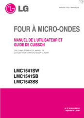 Lg LMC1541SW Manuel D'utilisation Et Guide De Cuisson
