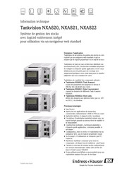 Endress+Hauser Tankvision NXA821 Information Technique