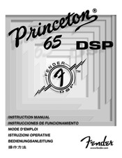 Fender Princeton 65 DSP Mode D'emploi