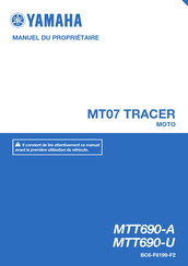 Yamaha MT07 TRACER MTT690-U Manuel Du Propriétaire