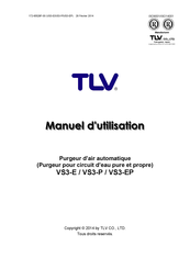 TLV VS3-EP Manuel D'utilisation