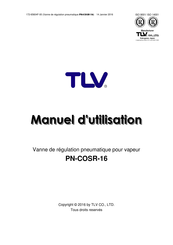 TLV PN-COSR-16 Manuel D'utilisation