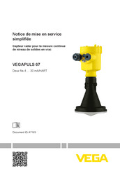 Vega VEGAPULS 67 Notice De Mise En Service