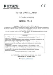 Proteco RF40 Notice D'installation