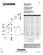 Moen 84000 Serie Manuel D'installation