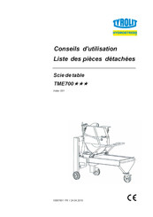 Tyrolit Hydrostress TME700 Serie Conseils D'utilisation