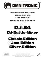 Omnitronic DJ-24 Mode D'emploi