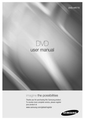 Samsung DVD-HR770 Mode D'emploi