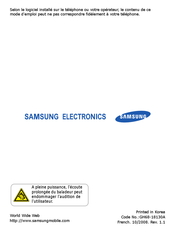 Samsung SGH-G810 Guide De Démarrage Rapide