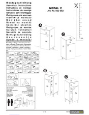 FURNITUREBOX NEPAL 2 933-002 Instructions De Montage