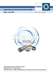 Maier MP0820 Instructions De Service