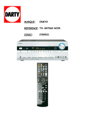 Onkyo TX-SR706 Manuel D'instructions