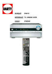 Onkyo TX-SR806 Manuel D'instructions