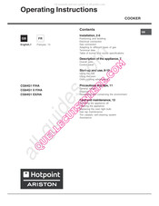 Hotpoint Ariston CG64G1 EX/HA Mode D'emploi