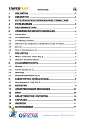 Powerplus POWX1186 Mode D'emploi