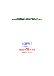 Inoxtrend Compact Direct CDA-107 Mode D'emploi Et Maintenance
