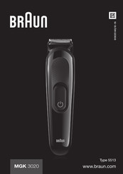 Braun MGK3020 Mode D'emploi