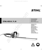 Stihl HSE 81 Notice D'emploi