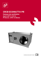 S&P CRCB ECOWATT PR 38 Mode D'emploi