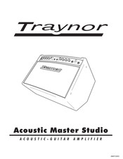 YORKVILLE Traynor Acoustic Master Studio Mode D'emploi
