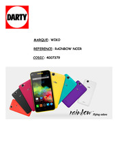 Wiko rainbow Guide Rapide
