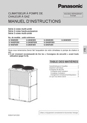 Panasonic U-20GEP2E5 Manuel D'instructions