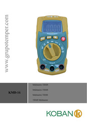 koban KMD-16 Mode D'emploi