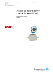 Endress+Hauser HART Proline Promass E 300 Manuel De Mise En Service
