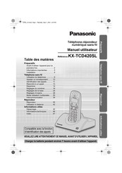 Panasonic KX-TCD420SL Manuel Utilisateur