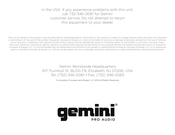 Gemini PRO AUDIO HPS Serie Manuel D'instructions