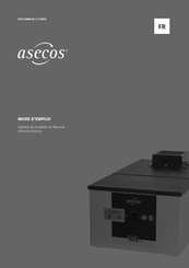 asecos UFA.025.030XL Mode D'emploi