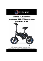 E-Slide ES1410D Manuel D'utilisation
