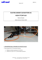 SOFRANEL HCDX-Y7T Notice D'emploi