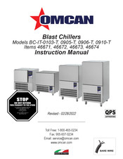 Omcan BC-IT-0103-T Manuel D'instructions