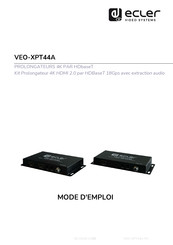 Ecler VEO-XPT44A Mode D'emploi
